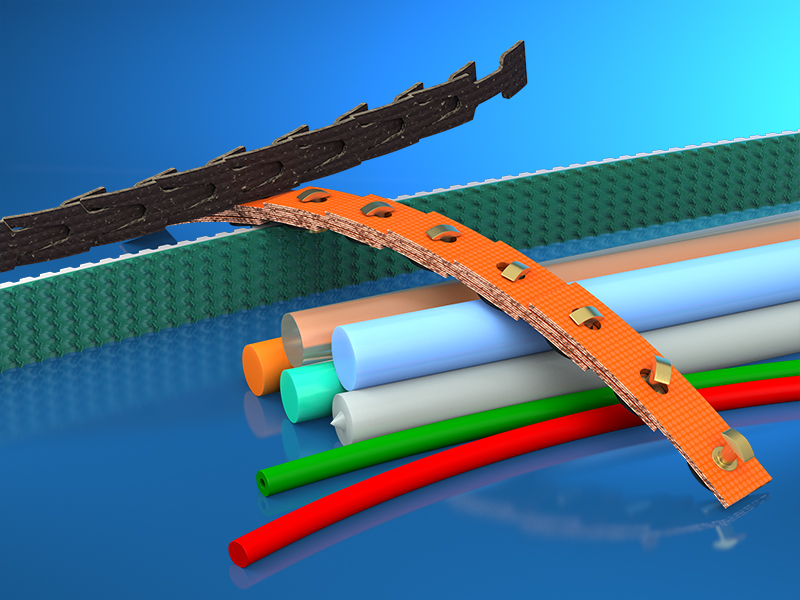 image: weldable PU-belts, link v-belts, et.al.