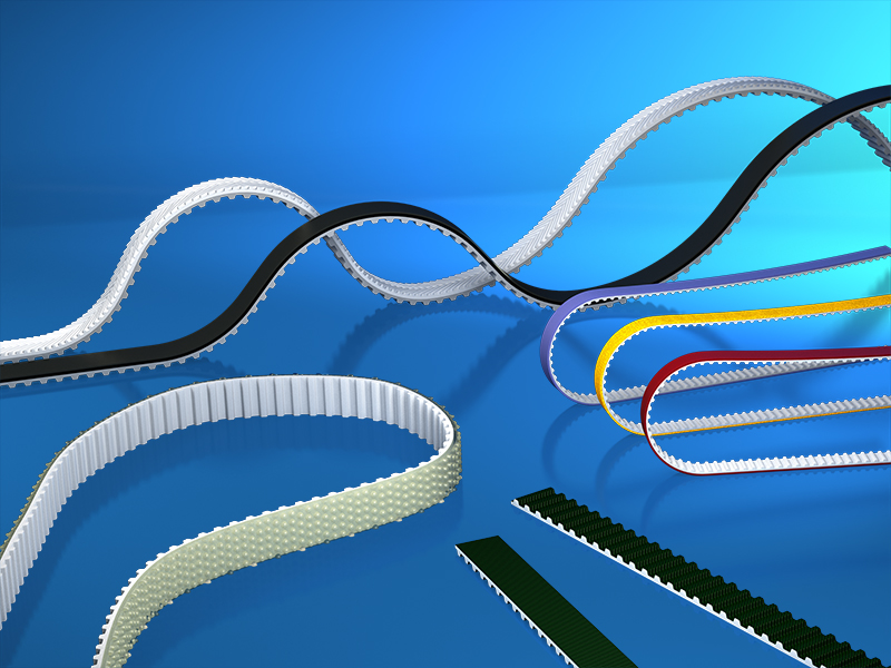 image: polyurethane timing & flat belts